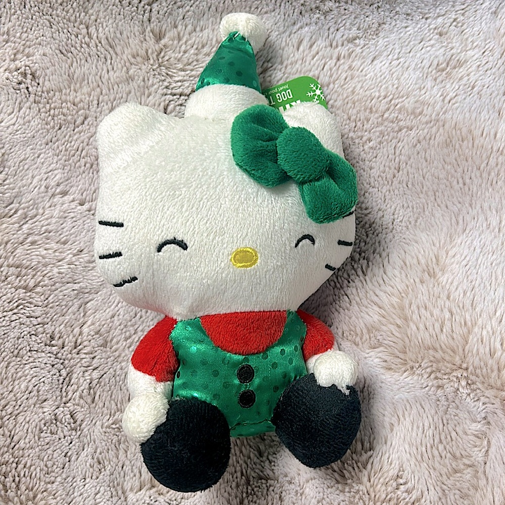 NWT Hello Kitty holiday dog toy